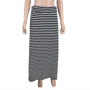 J.Crew Striped Maxi Skirt Size Medium